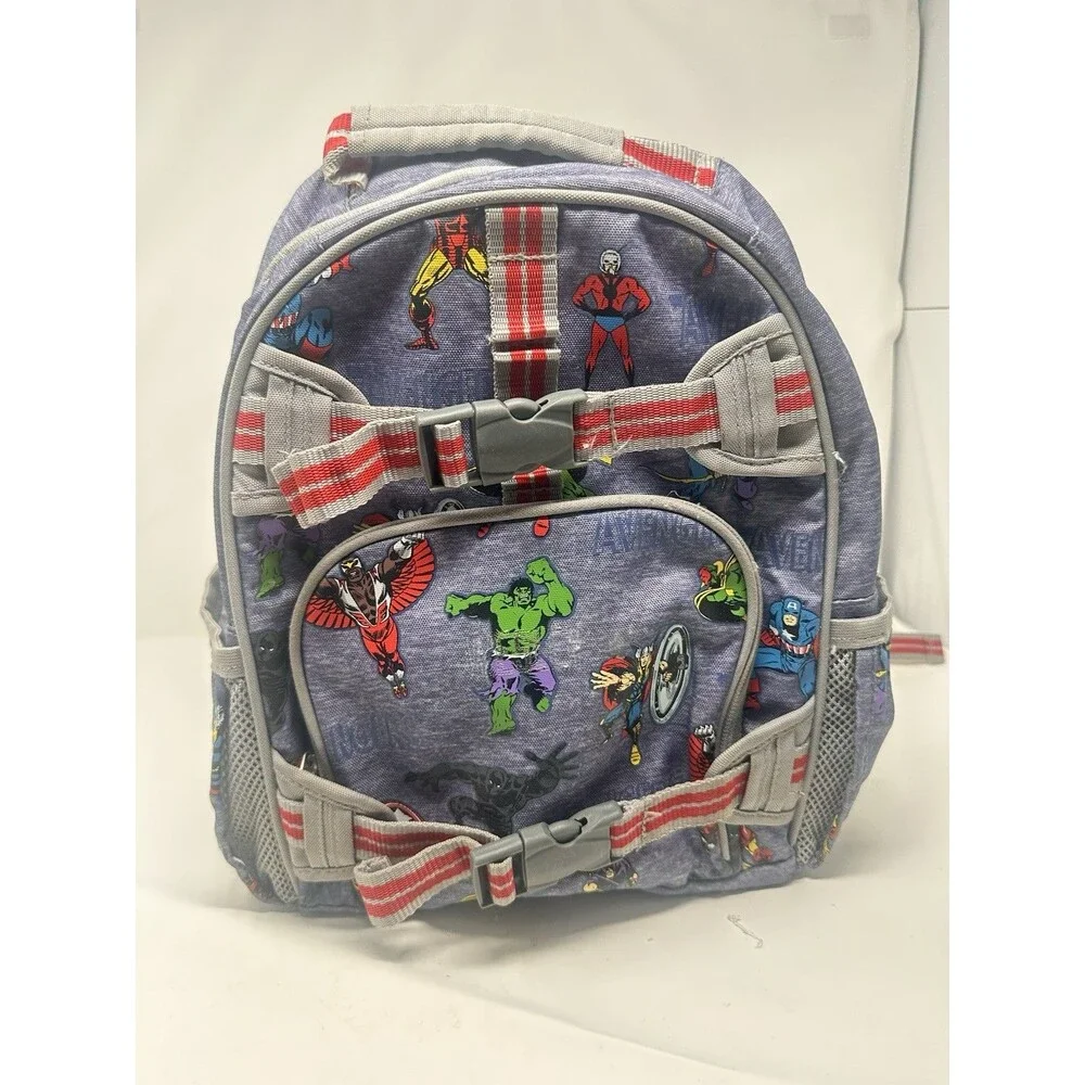 Pottery Barn Kids Marvel Avengers Glow in the Dark Small Backpack ~ Blue